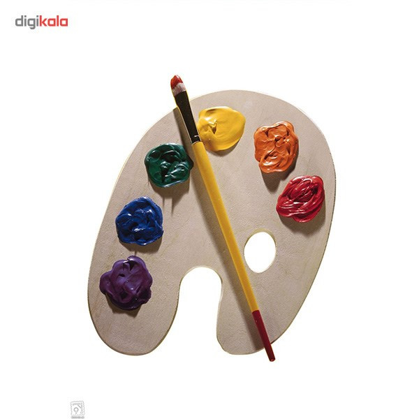 پالت رنگ چوبی بومیران بیضی پالت رنگ چوبی بومیران بیضی