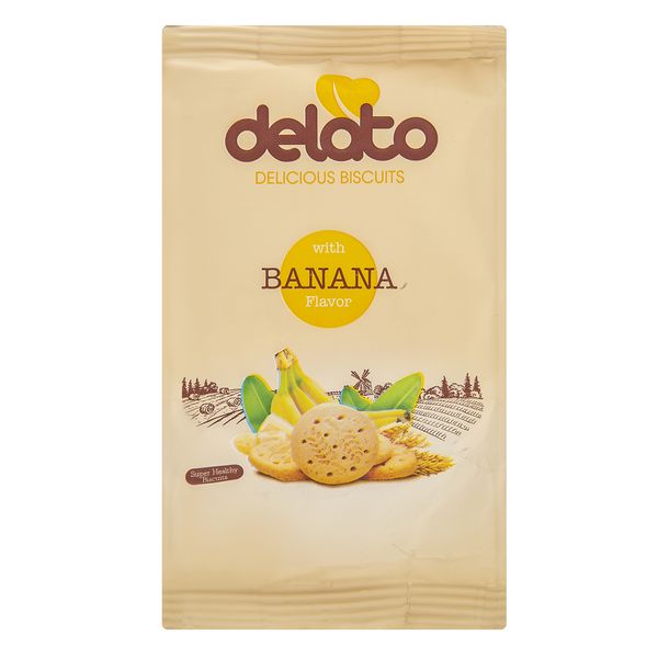 بیسکویت با طعم موز دلاتو مقدار 85 گرم بیسکویت با طعم موز دلاتو مقدار 85 گرم