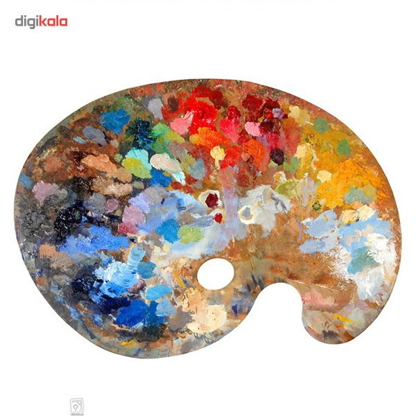 پالت رنگ چوبی بومیران بیضی پالت رنگ چوبی بومیران بیضی