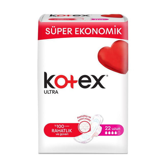 نوار بهداشتی کوتکس مدل ultra بسته 22 عددی