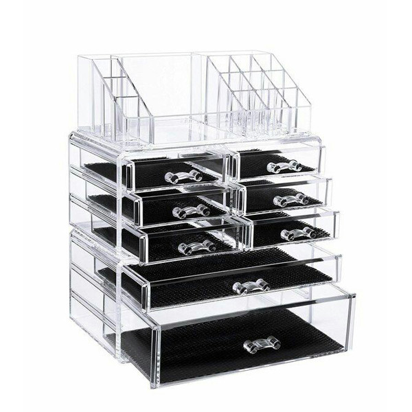 استند لوازم آرایشی مدل دو طبقه 8 کشو کد 8713