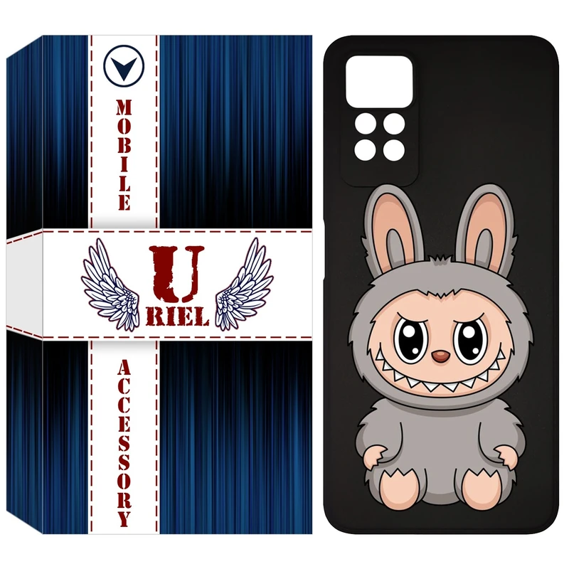 کاور یوریل قاب مدل KSH کد 142 طرح عروسک لبوبو مناسب برای گوشی موبایل شیائومی Redmi Note 12 Pro 4G