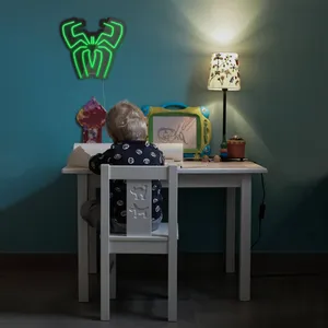 چراغ دیواری نئون دیزاین مدل Spider-BL_GR