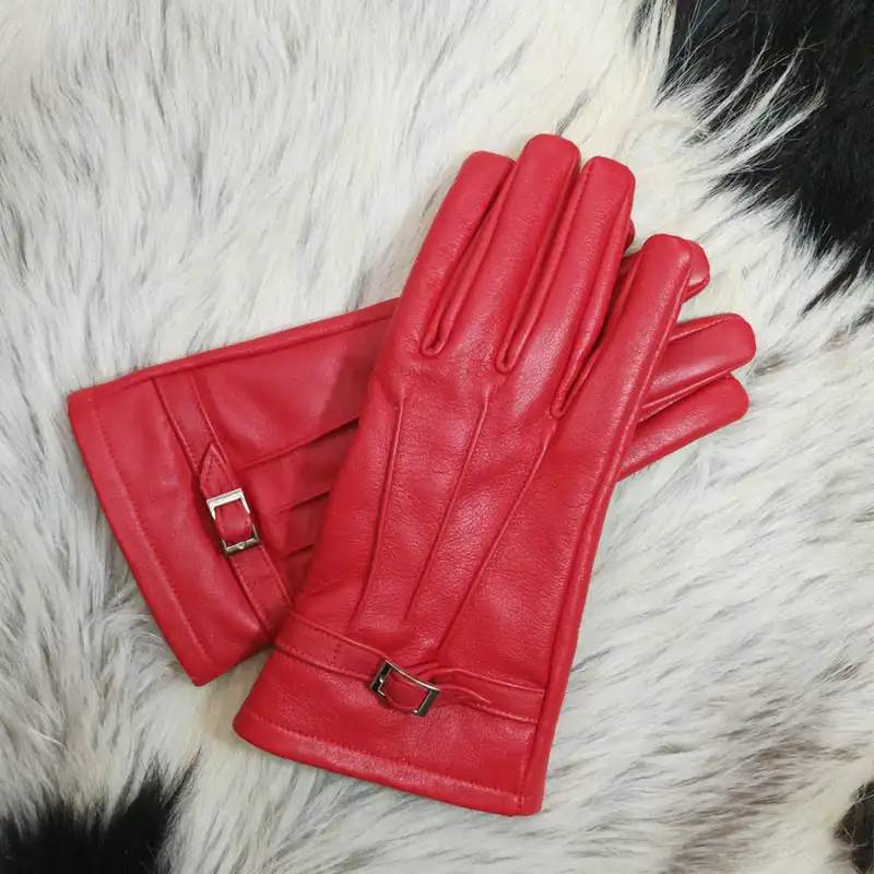 دستکش زنانه مدل چرمی کد mg08