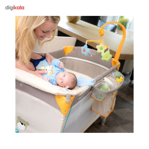 تخت و پارک بازی هاوک مدل Babycenter Bear