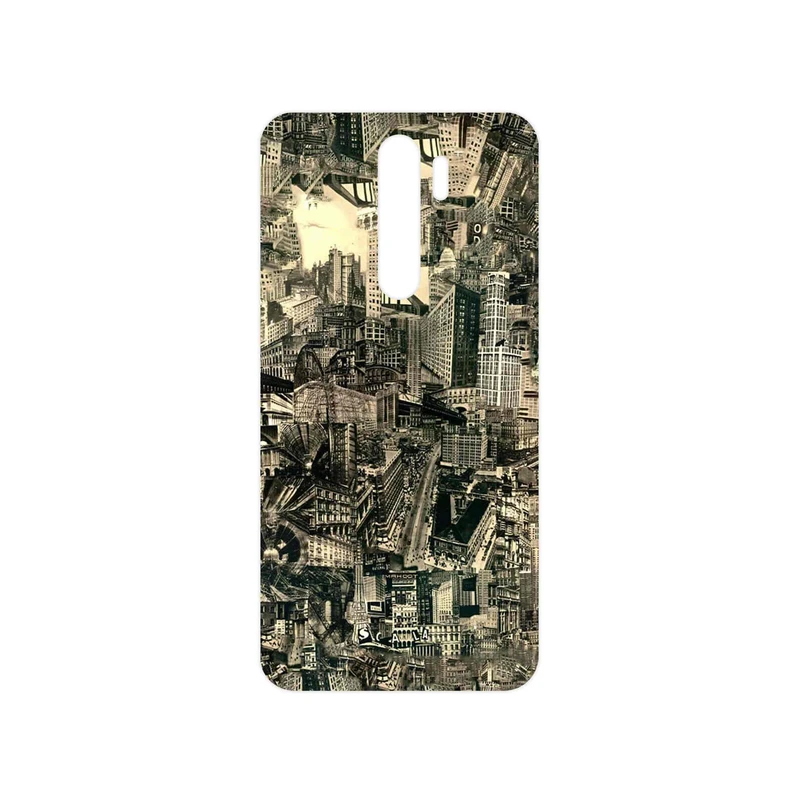 برچسب پوششی ماهوت مدل Collage of Skyscraper مناسب برای گوشی موبایل شیائومی Redmi Note 8 Pro