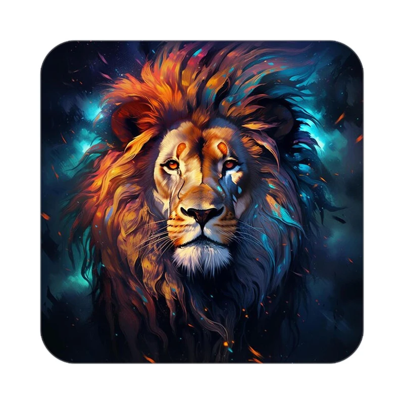 زیر لیوانی کاکتی طرح شیر مدل mp23552