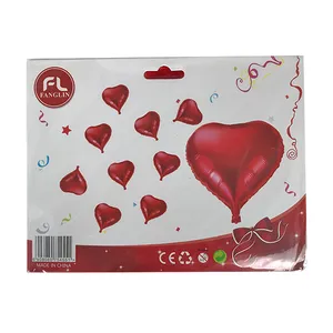 بادکنک طرح قلب بسته 10 عددی