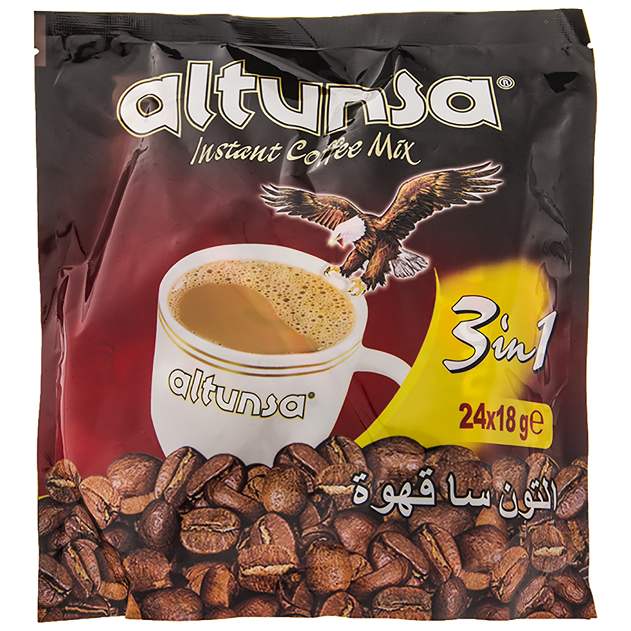کافی میکس آلتون سا مدل  3 × 1 بسته 24 عددی مقدار 432 گرم