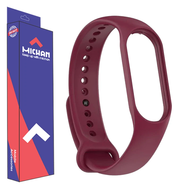 بند میچان مدل Simple silicone مناسب برای مچ بند هوشمند شیائومی Mi Band 7