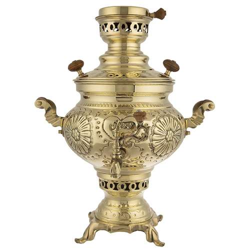 سماور زغالی زمردیان مدل CM-55 ظرفیت 5 لیتر