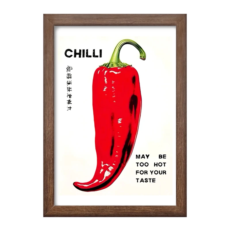 تابلو خندالو طرح فلفل چیلی کد F10566