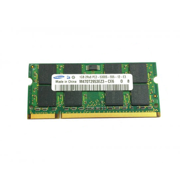 رم لپ تاپ DDR2 دو کاناله 677 مگاهرتز سامسونگ مدل M470T2953EZ3 ظرفیت 1 گیگابایت