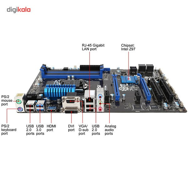 مادربرد ام اس آی مدل Z97 PC Mate