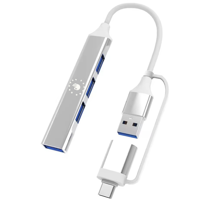 هاب 4 پورت USB-C اکی یس مدل 2IN1 TYPEC700