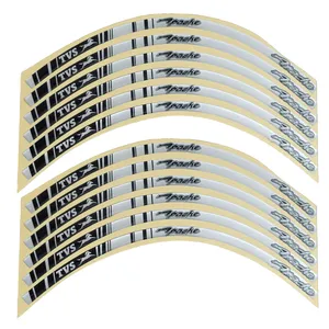 برچسب رینگ موتور سیکلت مدل TVS مناسب برای آپاچی بسته 12 عددی