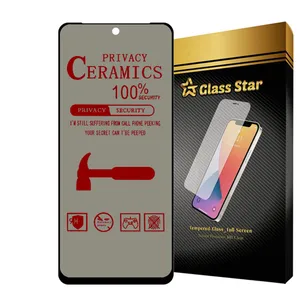  محافظ صفحه نمایش سرامیکی حریم شخصی گلس استار مدل PRIVATECRS مناسب برای گوشی موبایل شیائومی Redmi Note 12S