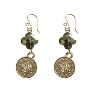 گوشواره زنانه مدل گل چهار پر