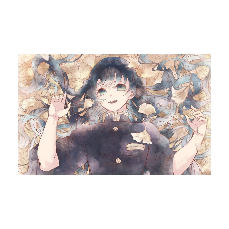 استیکر لپ تاپ و موبایل مدل انیمه طرح شیطان کش مویچیرو توکیتو demon slayer Muichiro Tokito کد 384