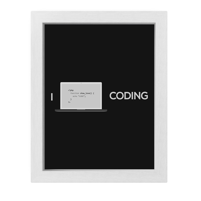 تابلو طرح برنامه نویسی مدل I Love Coding