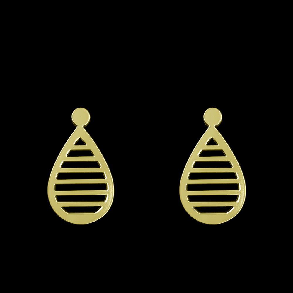 گوشواره طلا 18 عیار زنانه مدوپد مدل اشک کد GA1-11231