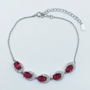 دستبند نقره زنانه سلین کالا مدل یاقوت ce-As263