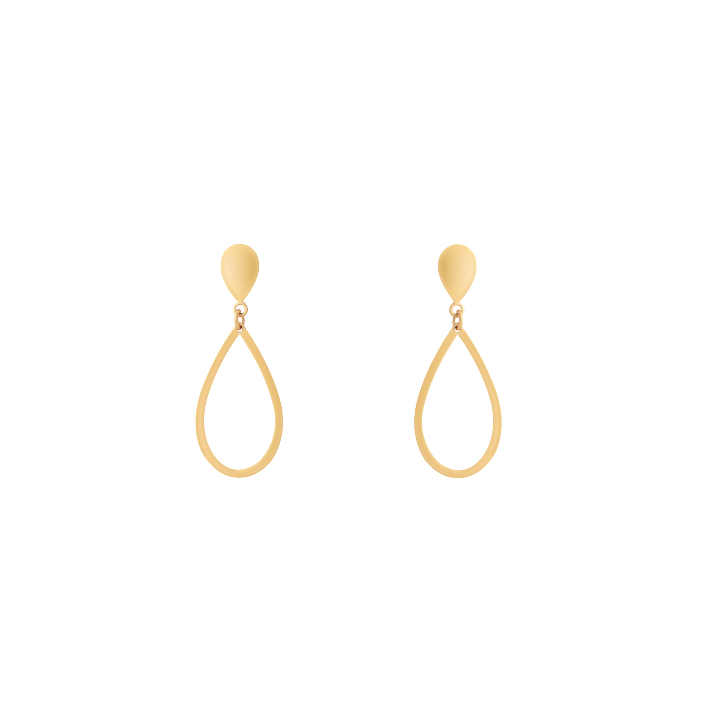 گوشواره طلا 18 عیار زنانه درگونه مدل آویز ژیکان