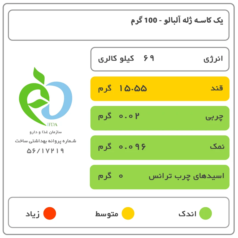 پودر ژله آلبالو کوپا - 100 گرم عکس شماره 6