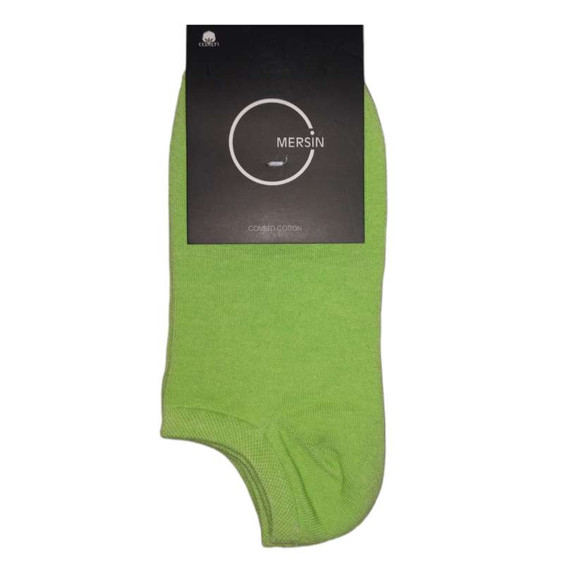 جوراب ساق کوتاه مدل ساده رنگ سبز