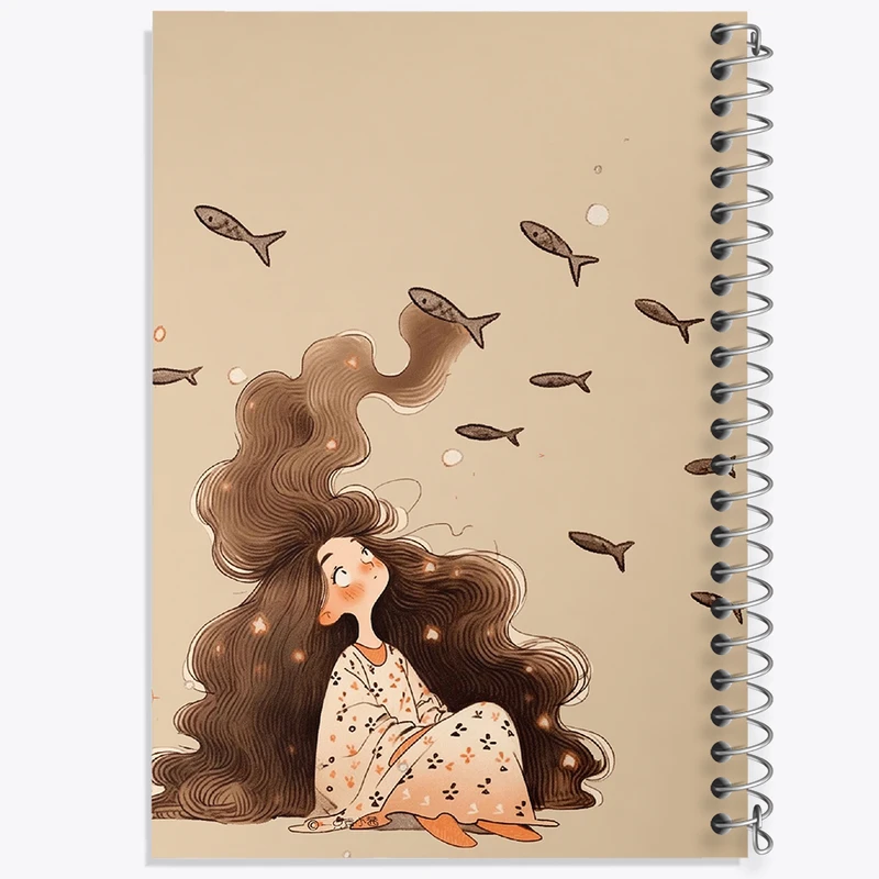 دفتر نقاشی 50 برگ خندالو طرح دخترانه کد F8389