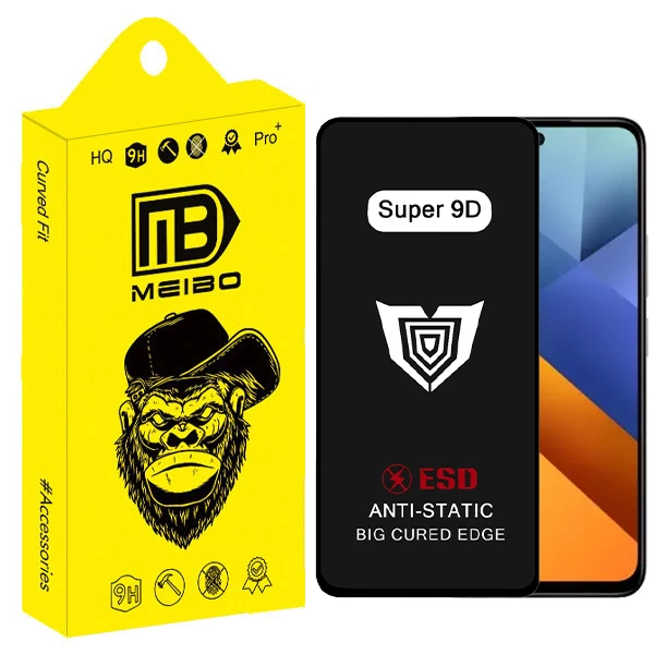 محافظ صفحه نمایش میبو مدل Super 9D View مناسب برای گوشی موبایل شیائومی Poco m6 5G / Redmi 13 5G / redmi 12