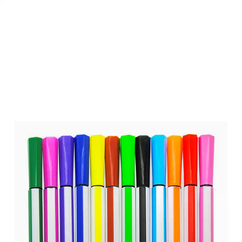 ماژیک 12 رنگ طرح هویچ مدل لوله ای