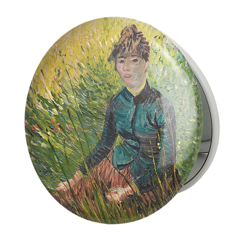 آینه جیبی خندالو طرح ونسان ونگوگ (Van Gogh) مدل تاشو کد 36813