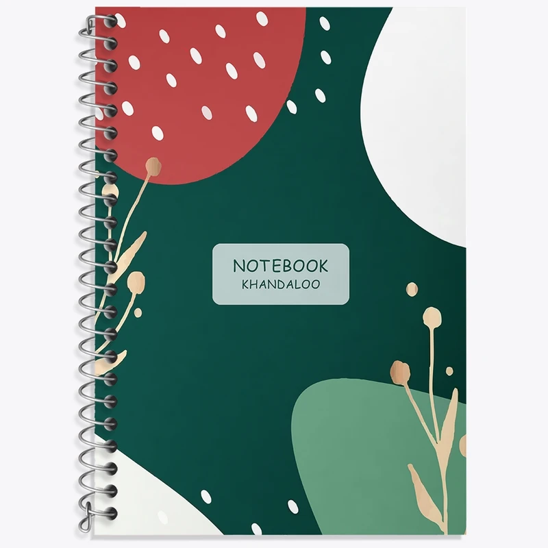 دفتر زبان 50 برگ خندالو مدل سه خط طرح مینیمال کد N1306