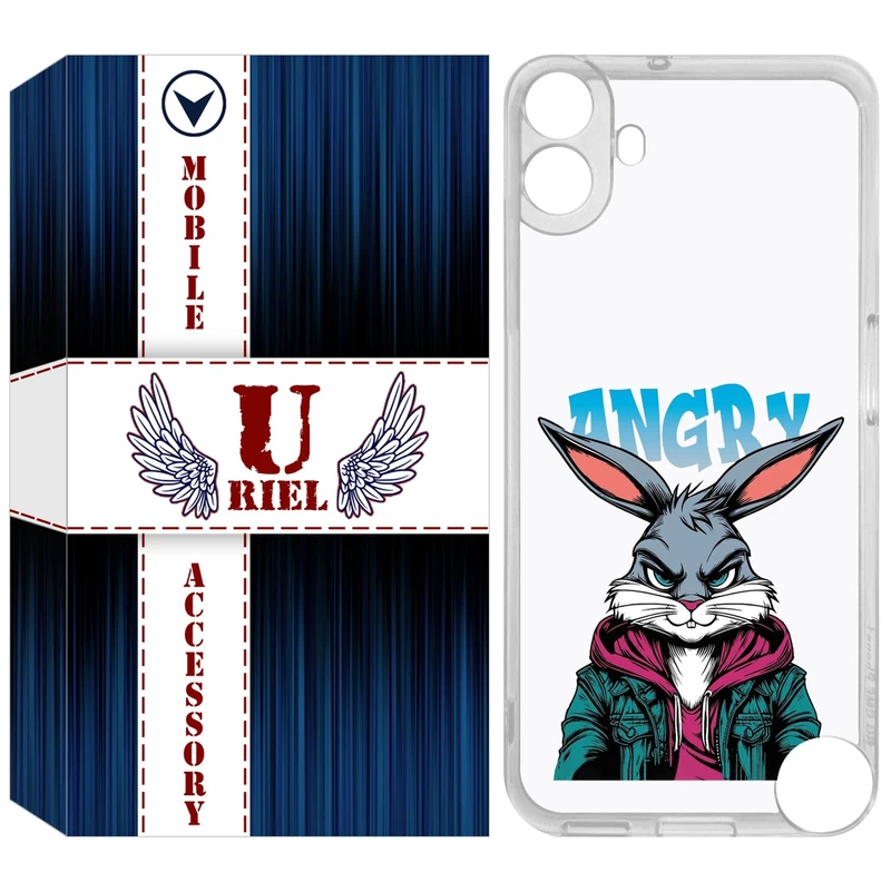 کاور یوریل مدل Clear کد 51 طرح خرگوش مناسب برای گوشی موبایل ناتینگ فون Nothing CMF Phone 1