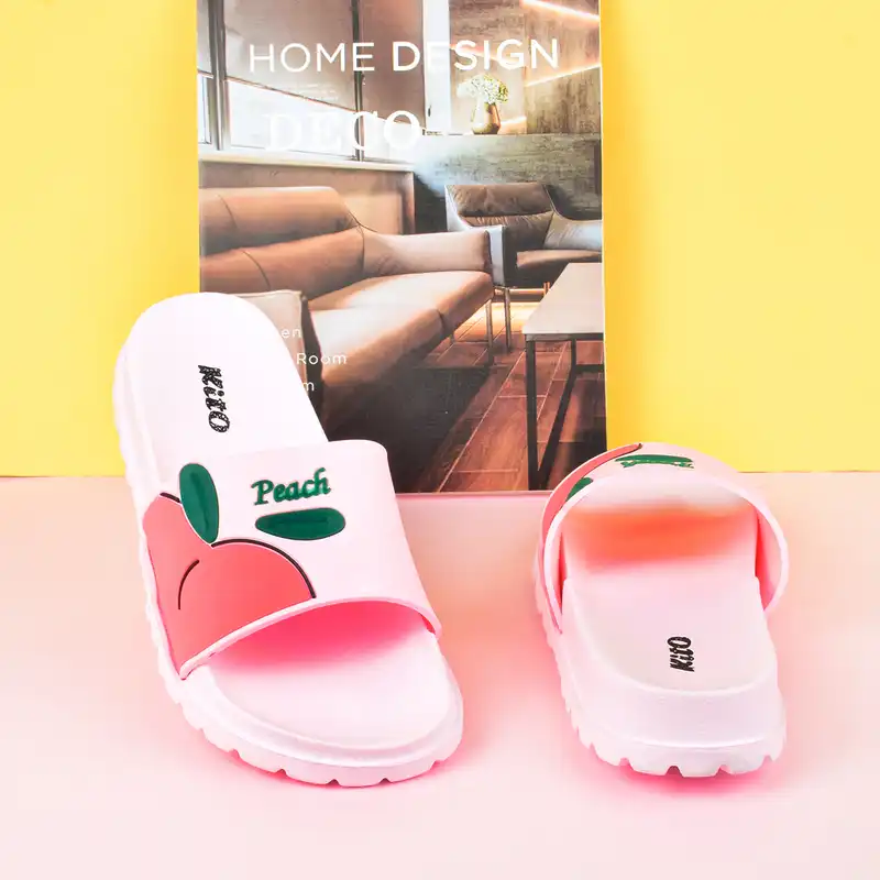 دمپایی زنانه کیتو مدل لیا هلویی کد GLB.2888