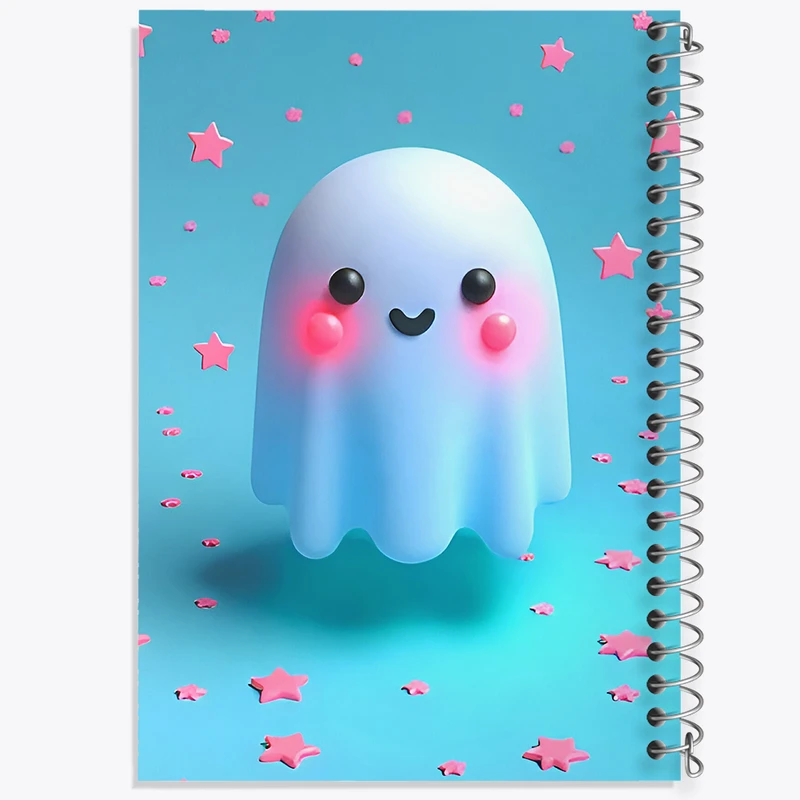 دفتر ژورنال نویسی 50 برگ خندالو مدل نقطه ای طرح روح کوچولو کد F7245