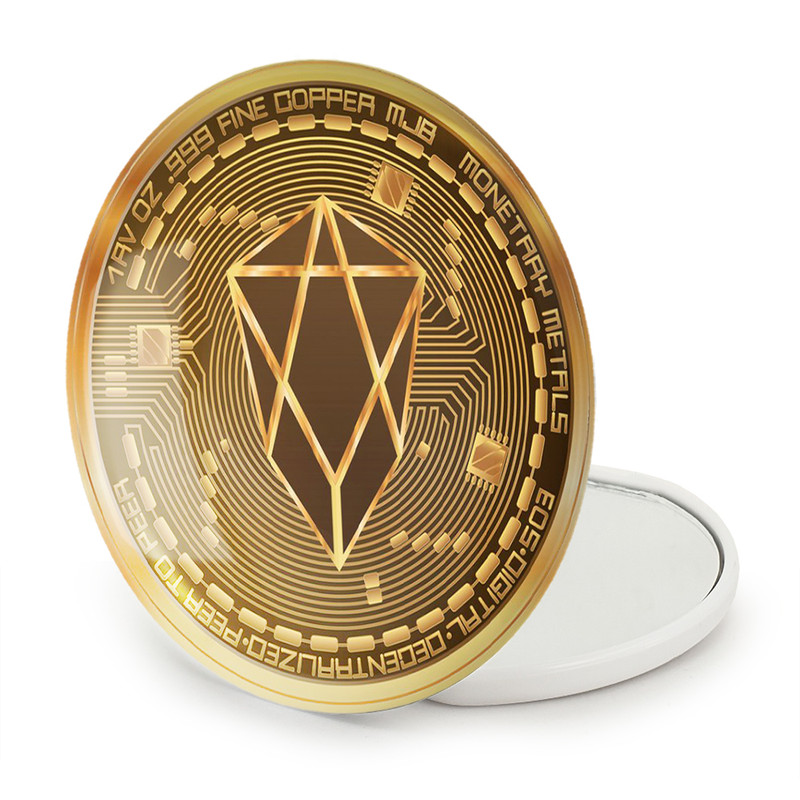 آینه جیبی خندالو طرح ارز دیجیتال ایوس مدل تاشو کد 4064