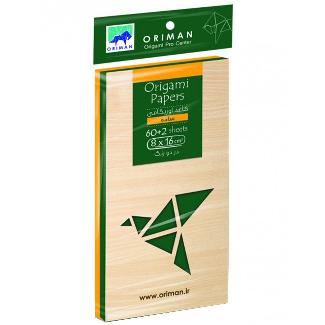 بسته کاغذ اوریگامی اوریمان مدل سبز ساده