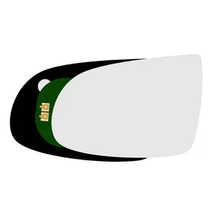 شیشه آینه جانبی چپ خودرو کالانیکس مدل SHIS-SHAHINL-10950 مناسب برای شاهین به همراه قاب و چسب گرمکن دار
