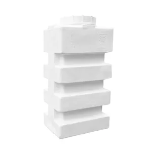 مخزن آب عمودی 200 لیتر تی پی سی مدل سه لایه مکعبی عمودی