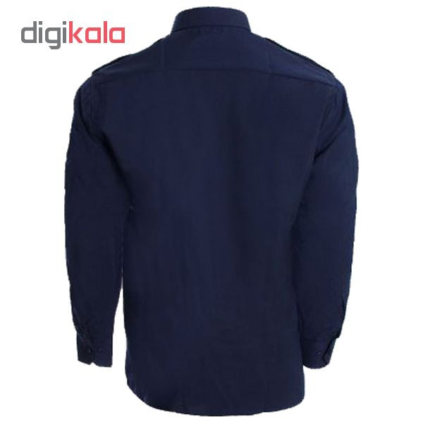 پیراهن مردانه نگهبانی و اداری سبلان مدل سرمه ای