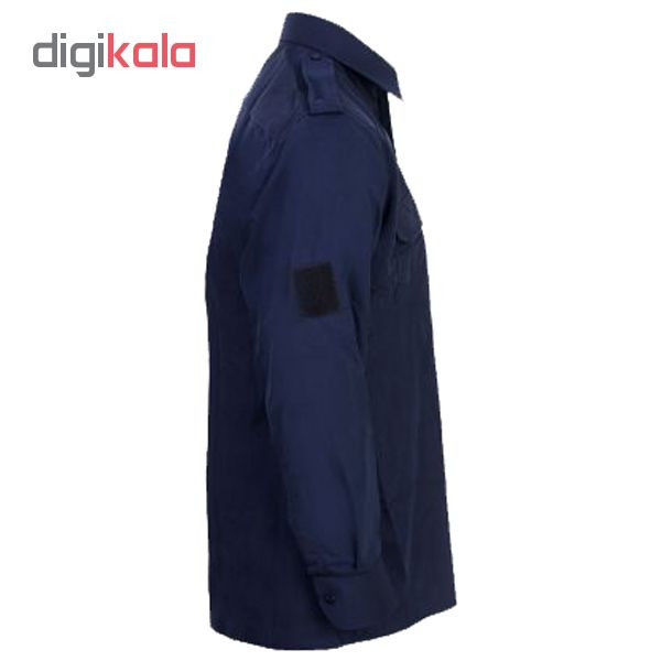 پیراهن مردانه نگهبانی و اداری سبلان مدل سرمه ای