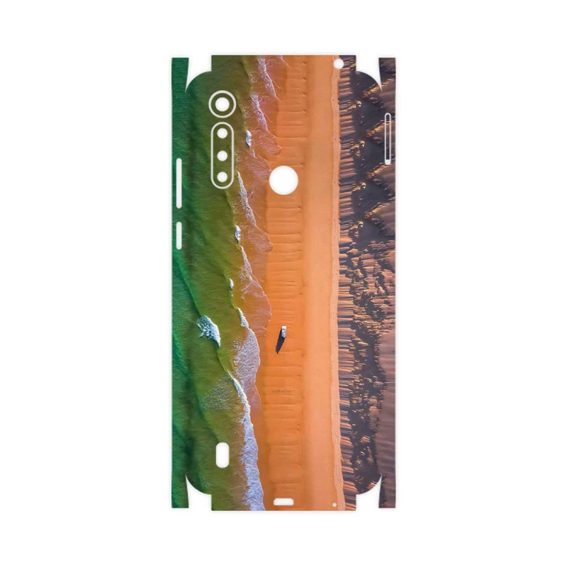 برچسب پوششی ماهوت مدل Beach and Green Sea-FullSkin مناسب برای گوشی موبایل موتورولا Moto G8 Power Lite