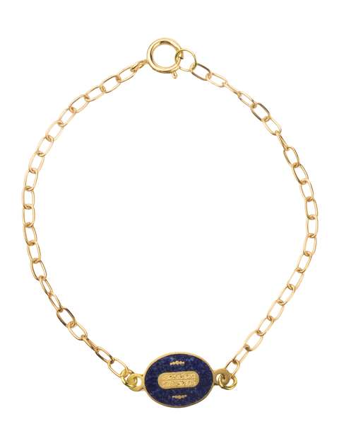 دستبند طلا 18 عیار دخترانه کانیارگالری کد DE2