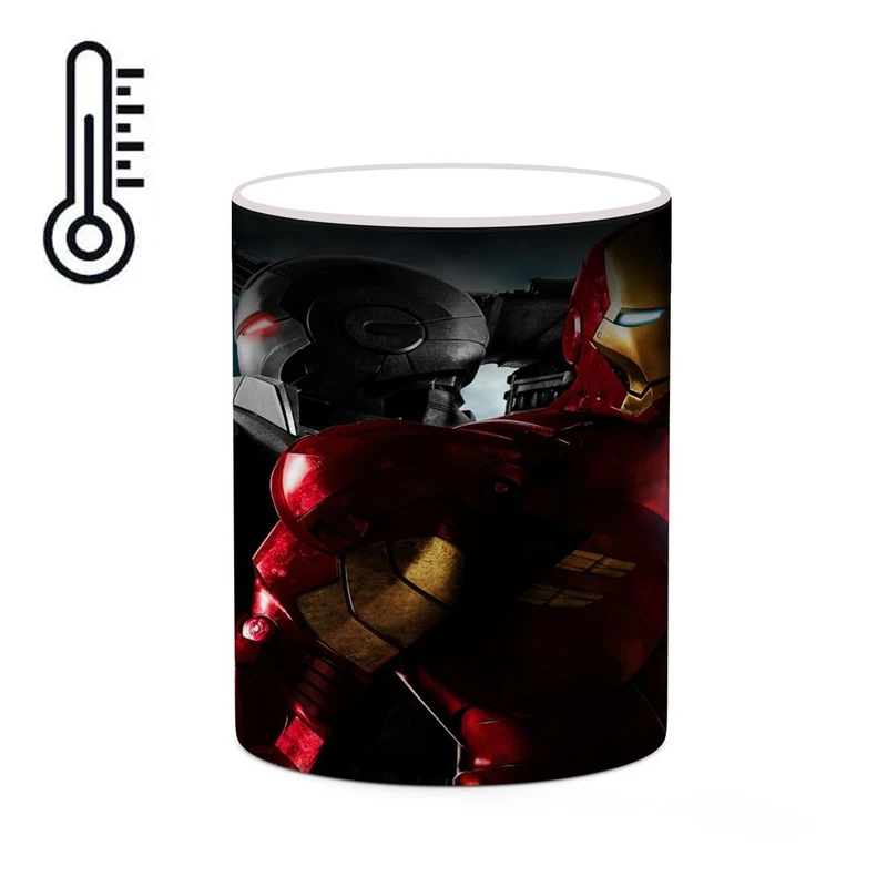 ماگ حرارتی کاکتی مدل مرد آهنی Iron Man کد mgh39131
