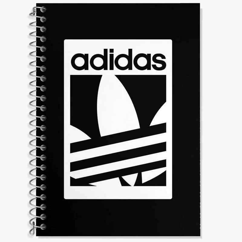 دفتر زبان 50 برگ خندالو مدل سه خط طرح آدیداس Adidas کد 23469