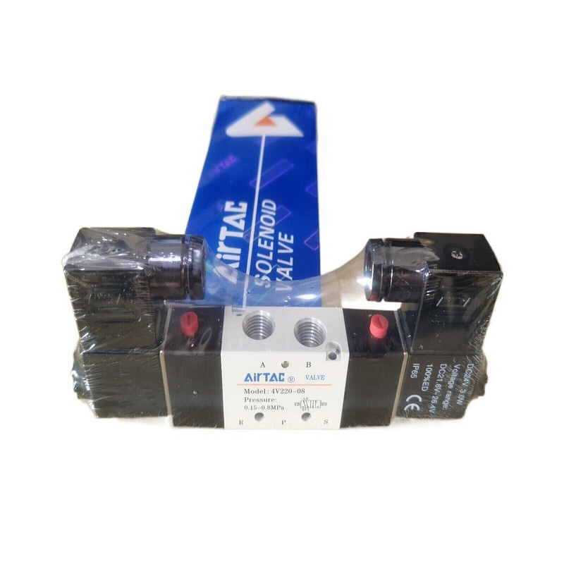 شیر برقی پنوماتیک ایرتک مدل 4v220-08 شیر برقی پنوماتیک ایرتک مدل 4v220-08