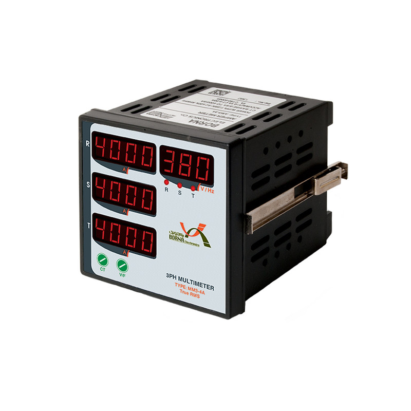 مولتی متر سه فاز برنا الکترونیک مدل MM3-4A مولتی متر سه فاز برنا الکترونیک مدل MM3-4A