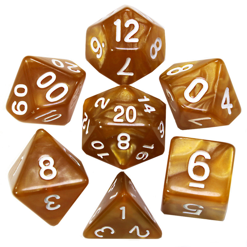 تاس بازی مدل Dungeons and Dragons بسته 7 عددی